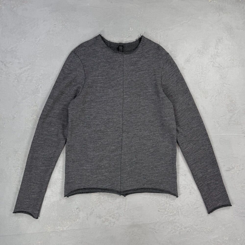 Poeme Bohemien SW-01 Wool Blend Sweater w/ Raw Edges Sz. It 50, Medium